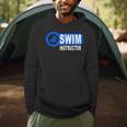 Swim Instructor Swimming Teacher Swimmer In Pool Graphic Art Men Hoodie Swim Instructor Swimming Teacher Swimmer In Pool Graphic Art Men Hoodie