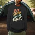 Swimmer Eat Sleep Swim Repeat I Swimming Men Hoodie Swimmer Eat Sleep Swim Repeat I Swimming Men Hoodie