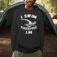 Swimming Competitive Freestyle Swim For Swimmer Men Hoodie