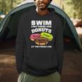 Swimming Donut Men Women Swimmer Sports Athlete Men Hoodie