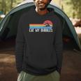 Swimming Swimmer Eat My Bubbles Swim Retro Men Hoodie Swimming Swimmer Eat My Bubbles Swim Retro Men Hoodie