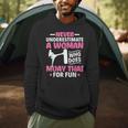 Never Underestimate A Woman Thai Boxing Muay Thai Fighter Men Hoodie