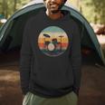 Vintage Drum Kit Silhouette Retro Music Men Hoodie Vintage Drum Kit Silhouette Retro Music Men Hoodie
