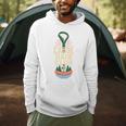 Canoe Hair Club Paddling Retro Comfort Colors Crop Top Men Hoodie