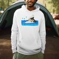 Cat Swimming Pool Men Hoodie