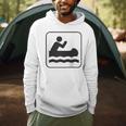Cool Outdoor Water Sport Canoe Raglan Baseball Tee Men Hoodie