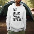 Eat Sleep Canoe Repeat Canoeing Outdoors Raglan Baseball Tee Men Hoodie