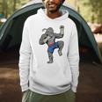 Gorilla Muay Thai Combat Sport Fighter Martial Arts 8 Limbs Raglan Baseball Tee Men Hoodie