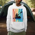 Kayaking Kayak Retro Art Canoe Raglan Baseball Tee Men Hoodie