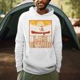 Lake Ontario Canoe Fishing Light House Sunset Retro Raglan Baseball Tee Men Hoodie