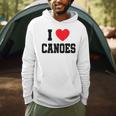 I Love Canoes Men Hoodie