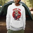 Meow Thai Funny Muay Thai And Cats Lover Men Hoodie Meow Thai Funny Muay Thai And Cats Lover Men Hoodie