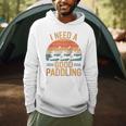 I Need A Good Paddling Retro Sunset Canoe Raglan Baseball Tee Men Hoodie