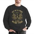 Art Of 8 Limbs MMA Tiger Muay Thai Fighter Muay Thai Men Graphic Sweatshirt