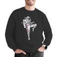Astronaut Muay Thai Boxing Karate Kickboxing Martial Arts Men Graphic Sweatshirt
