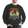 Bbq Dad Cooler Retro Barbecue Grill Fathers Day Daddy Papa Men Graphic Sweatshirt