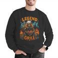 Bigfoot Legend Of The Grill BBQ Dad Father Day 2026 Men Graphic Sweatshirt