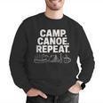 Camp Canoe Repeat Outdoor Adventure Men Graphic Sweatshirt