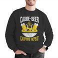 Canoe Beer Campfire Repeat Kayak Canoe Men Graphic Sweatshirt