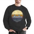 Canoe Canoeing Vintage Sunset Men Graphic Sweatshirt Canoe Canoeing Vintage Sunset Men Graphic Sweatshirt