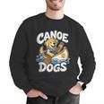 Canoe Dogs Golden Retriever Paddling Graphic Men Graphic Sweatshirt