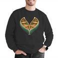 Canoe Heart Cute Minimalist Paddling Adventure Men Graphic Sweatshirt