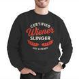 Certified Wiener Slinger BBQ Dad 4th Of July Men Graphic Sweatshirt