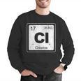 Chlorine Periodic Table Symbol Chemistry Swimming Dive Men Graphic Sweatshirt Chlorine Periodic Table Symbol Chemistry Swimming Dive Men Graphic Sweatshirt