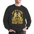 Cute Muay Thai Art For Men Women Kids Muay Thai Lovers Men Graphic Sweatshirt