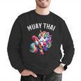 Cute Muay Thai Unicorn Men Graphic Sweatshirt Cute Muay Thai Unicorn Men Graphic Sweatshirt