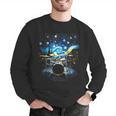 Drum Kit Percussionist Drummer Van Gogh Drums Men Graphic Sweatshirt