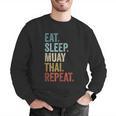 Eat Sleep Muay Thai Repeat Thai Boxing Men Graphic Sweatshirt Eat Sleep Muay Thai Repeat Thai Boxing Men Graphic Sweatshirt