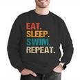 Eat Sleep Swim Repeat Pool Swimmer Water Polo Swimming Men Graphic Sweatshirt Eat Sleep Swim Repeat Pool Swimmer Water Polo Swimming Men Graphic Sweatshirt