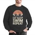 Eat Sleep Swim Repeat Swimmer Swimming Men Graphic Sweatshirt Eat Sleep Swim Repeat Swimmer Swimming Men Graphic Sweatshirt