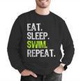 Eat Sleep Swim Repeat Swimming Swimmer Cool Men Graphic Sweatshirt Eat Sleep Swim Repeat Swimming Swimmer Cool Men Graphic Sweatshirt
