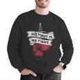 His Fight Is My Fight Muay Thai Kickboxer Fan Boxing Men Graphic Sweatshirt His Fight Is My Fight Muay Thai Kickboxer Fan Boxing Men Graphic Sweatshirt