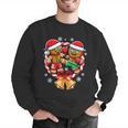 Gingerbread Cookies Christmas Fighting Muay Thai Men Graphic Sweatshirt