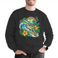 Green Sea Turtle Surfs Past a Canoe Paddle Sleeveless Men Graphic Sweatshirt Green Sea Turtle Surfs Past a Canoe Paddle Sleeveless Men Graphic Sweatshirt
