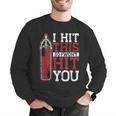 I Hit This So I Won't Hit You Kickboxer Fan Muay Thai Boxing Men Graphic Sweatshirt I Hit This So I Won't Hit You Kickboxer Fan Muay Thai Boxing Men Graphic Sweatshirt