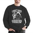 I'm Just A Drinker With A Smoking Problem Grilling BBQ Dad Men Graphic Sweatshirt