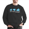 Just Keep Swimming Sea Turtle Swimmer Swim Team Coach Men Graphic Sweatshirt Just Keep Swimming Sea Turtle Swimmer Swim Team Coach Men Graphic Sweatshirt