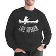 Lake Superior Bear Canoe Upper Peninsula For Yooper Men Graphic Sweatshirt