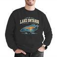 Lakes Lake Ontario Fishing Canoe Lighthouse Outdoor Men Graphic Sweatshirt Lakes Lake Ontario Fishing Canoe Lighthouse Outdoor Men Graphic Sweatshirt