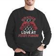 Love At First Punch Professional Boxer Muay Thai Boxing Men Graphic Sweatshirt Love At First Punch Professional Boxer Muay Thai Boxing Men Graphic Sweatshirt