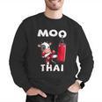 Moo Thai Muay Thai Thai Boxing For Kids Muay Thai Cow Men Graphic Sweatshirt Moo Thai Muay Thai Thai Boxing For Kids Muay Thai Cow Men Graphic Sweatshirt