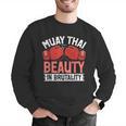 Muay Thai Beauty In Brutality Muay Thai Men Graphic Sweatshirt
