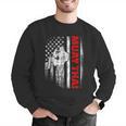 Muay Thai Boxing US American Flag Men Graphic Sweatshirt Muay Thai Boxing US American Flag Men Graphic Sweatshirt