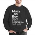 Muay Thai Boy Definition Martial Arts Sports Men Graphic Sweatshirt Muay Thai Boy Definition Martial Arts Sports Men Graphic Sweatshirt