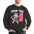 Muay Thai Cat Meow Thai Women Neko Costume Muay Thai Men Graphic Sweatshirt