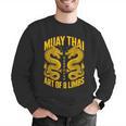 Muay Thai Dragons Thai Boxing Fighter Men Graphic Sweatshirt